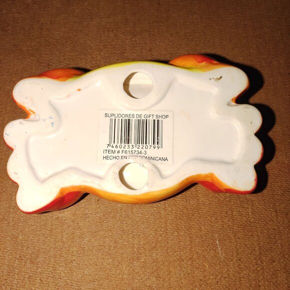 Colorful Crab-Themed Ceramic Souvenir Espresso Cup With Holder - Picture 6 of 6